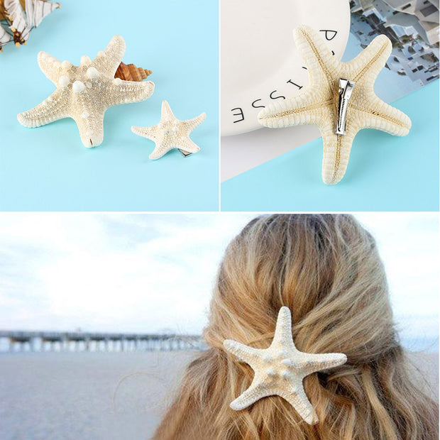Headdress Fashion Hair Accessories Starfish Hairpin Duckbill Clip
