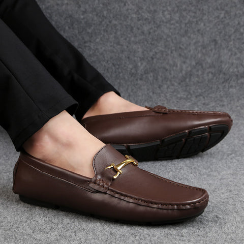 Man Shoes Classic Fashion Italian Style Genuine Leather Men Loafers